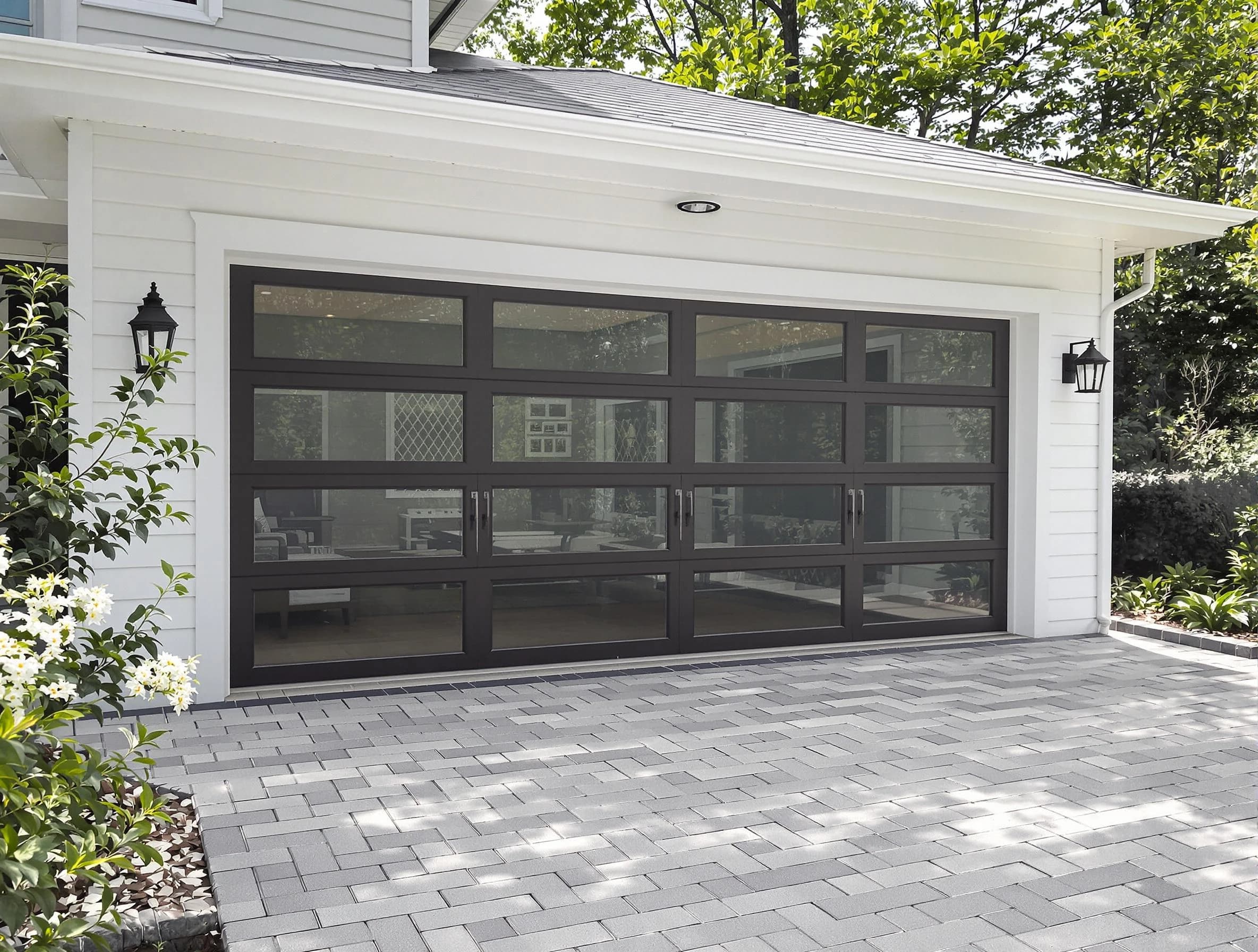 Jefferson Hills Garage Door Repair design specialist presenting custom garage door options to Jefferson Hills homeowner
