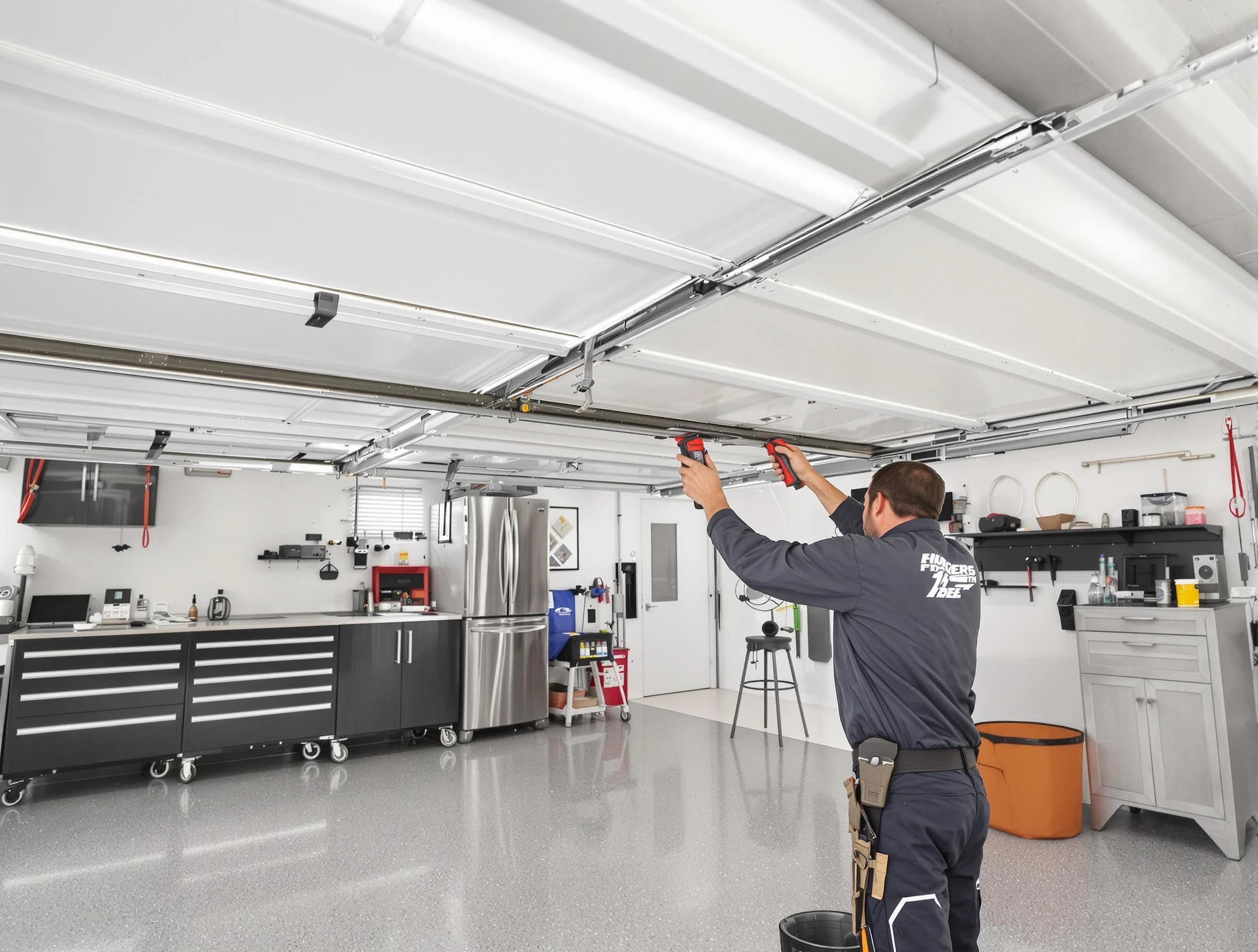 Overhead garage door repair service by Jefferson Hills Garage Door Repair in Jefferson Hills