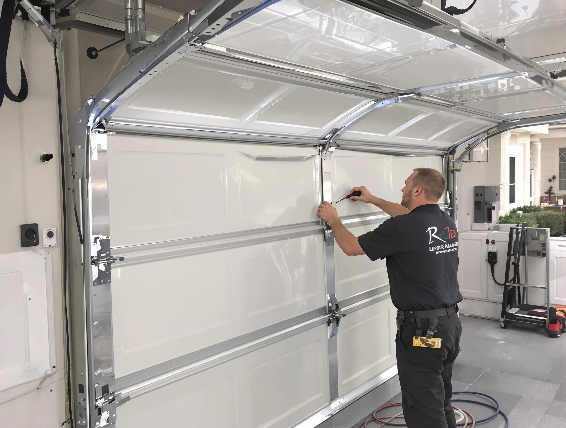 Jefferson Hills Garage Door Repair professional performing panel repair in Jefferson Hills
