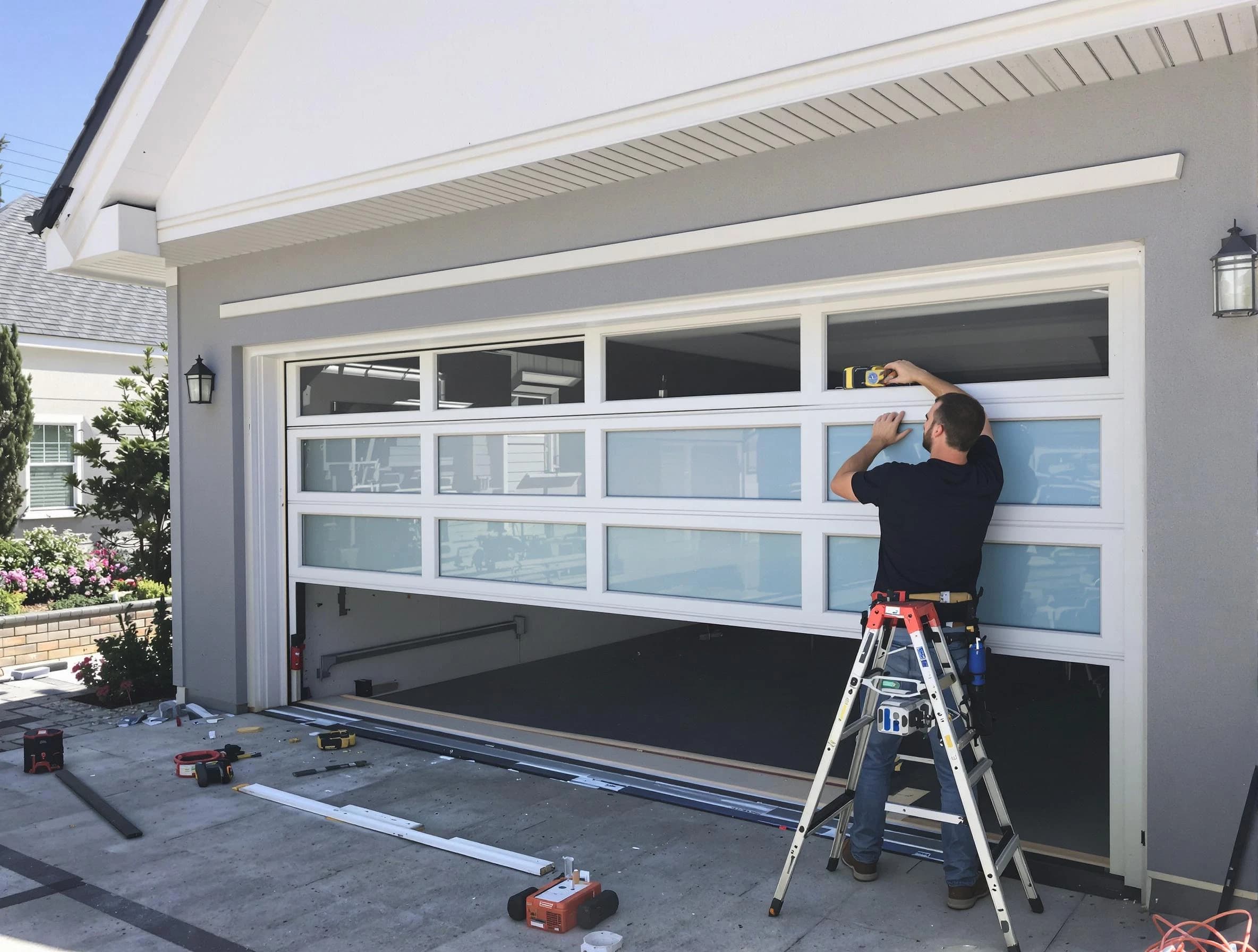 Jefferson Hills Garage Door Repair team performing garage door replacement in Jefferson Hills