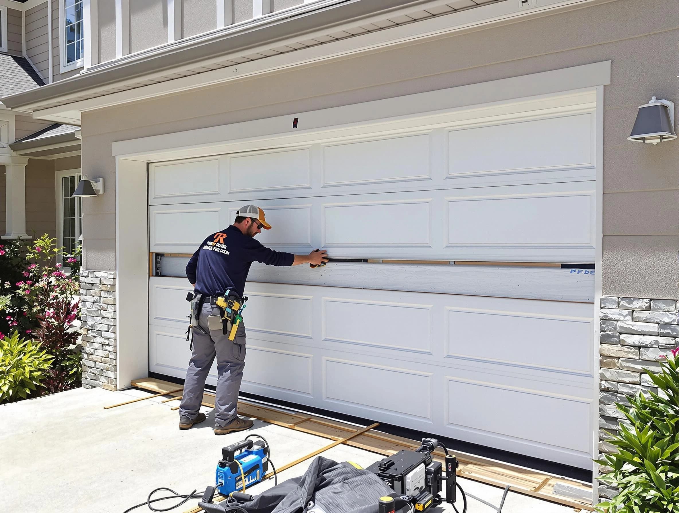 Jefferson Hills Garage Door Repair team performing complete garage door replacement at Jefferson Hills residence