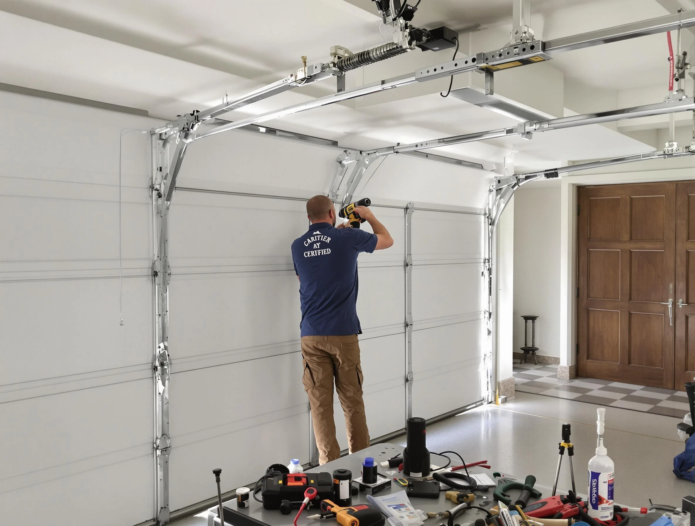 Jefferson Hills Garage Door Repair certified technician performing precision garage door repair in Jefferson Hills